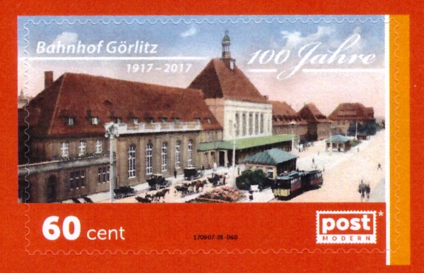 Sonderbriefmarke 100 Jahre Umbau Bahnhof Görlitz