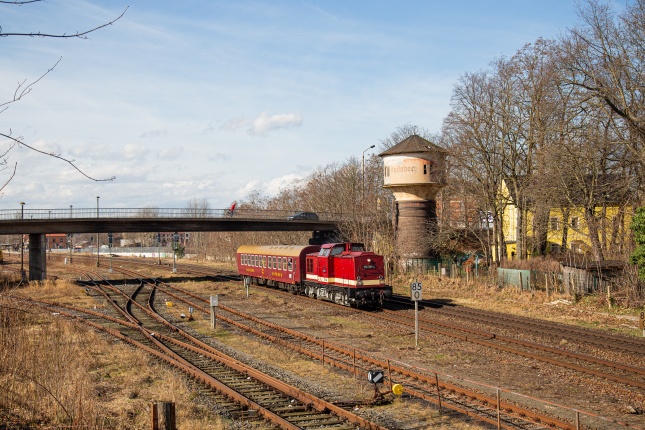 112 331 mit einer Charterfahrt in Radeberg.
©Arthur Haynert, 25.02.2024