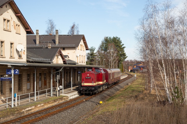112 331 mit einer Charterfahrt in Dürrröhrsdorf.
© Arthur Haynert, 25.02.2024
