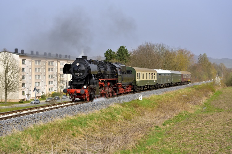 Ostersonderzug durch die sächsische Schweiz bei Neustadt/Sa. am 30.03.2024