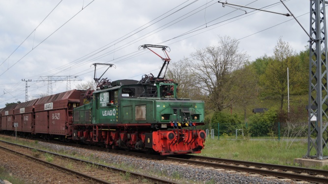 Kohlezug am ErlebnisPark Teichland (Cottbus) am 07.05.2023