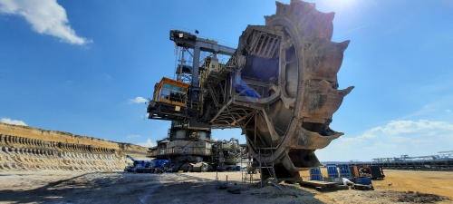 Großgerät im Tagebau Welzow 19.08.2023