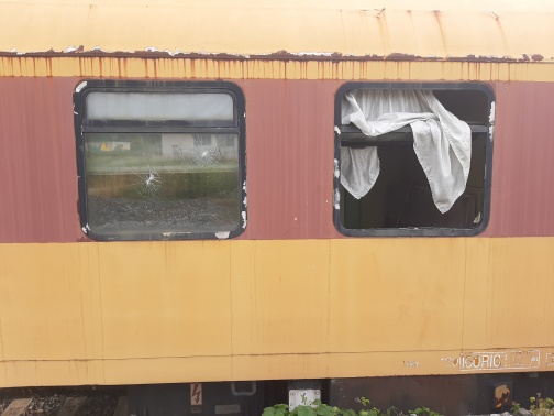Vandalismus am Schlafwagen